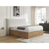 Bobochic Paris Krem podstavljeni tapecirani/od iverice bračni krevet s prostorom za odlaganje s podnicom 160x200 cm Charlie – | shoptok.hr