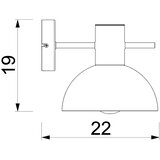  Zidna lampa ESTATE MINI 1xE27/15W/230V plava | Eponuda.com