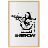 Plakat - Mona Lisa with a Bazooka 40x60 Zlatni okvir | shoptok.hr