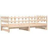  Dnevni ležaj na izvlačenje 2x (80 x 200) cm od masivne borovine | shoptok.hr