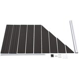 PANEL za ogradu WPC 95 x (105 - 180) cm crni | shoptok.hr