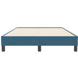 Box spring postelja brez vzmetnico temno modra 120x210 cm žamet, (21790995) | Shoptok.si