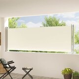  Uvlačiva bočna tenda za terasu 117 x 600 cm krem | shoptok.hr
