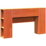 vidaXL Vzglavje s predelki voščeno rjavo 160 cm trdna borovina | Shoptok.si