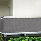 Balkonska zastirka Gardol (umetna masa, 5 x 0,95 m, siva)