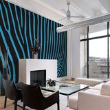  Tapeta - Zebra pattern (turquoise) 400x309 Cijene