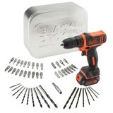 Black & Decker BDCDD12A80T Akumulatorska bušilica odvijač 10.8 Li-Ion + limenka + pribor cene