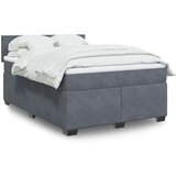  Krevet s oprugama i madracem tamnosivi 140x190 cm baršunasti | shoptok.hr