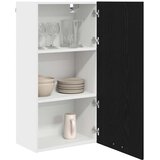 Viseći ormarić s pohranom Crni hrast i bijela 50 x 31 x 100 cm | Eponuda.com
