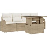  5-dijelni set vrtnih sofer s jastučićima bež poli ratan | shoptok.hr