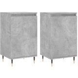 Maison Chic Komoda - Predalnik 2 kosa betonsko siva 40x35x70 cm inženirski les, (21721091) | Shoptok.si