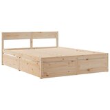 vidaXL Okvir za krevet s ladicama 150 x 200 cm borovina | shoptok.hr