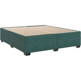 vidaXL Krevet s oprugama i madracem tamnozeleni 200x200 cm baršunasti | shoptok.hr