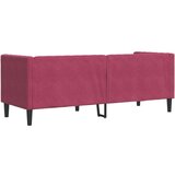  Kavč chesterfield z vzglavniki trosed vinsko rdeč žamet | Shoptok.si