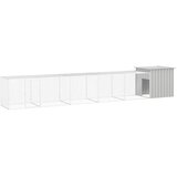 Kavez za kokoši sivi 600 x 91 x 100 cm od pocinčanog čelika | shoptok.hr