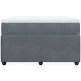  Krevet box spring s madracem tamnosivi 120 x 190 cm baršun | shoptok.hr