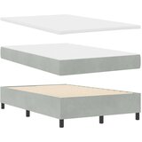  s opruga kutije Svijetlo siva 120 x 190 cm Baršun | shoptok.hr