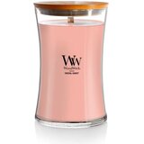 WoodWick Mirišljava sveća Coastal Sunset, L, Roze Cene
