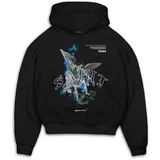 MJ Gonzales Sweater majica 'SAINT V.1' plava / siva / crna / bijela