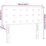 Uzglavlje tamnozeleno 100x5x78/88 cm baršunasto | Eponuda.com