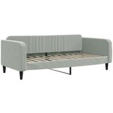  The Living Store Raztegljiva postelja svetlo siva 90x200 cm žamet - Raztegljiv Kavč, (21445792) | Shoptok.si