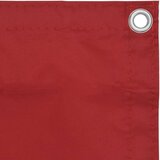 Balkonski zastor crveni 75 x 600 cm od tkanine Oxford | shoptok.hr