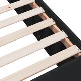  Okvir kreveta crni 120 x 200 cm od konstruiranog drva | shoptok.hr
