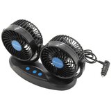  ventilator za instrumentnu tablu automobila sa termometrom 9W/12V, crni | Eponuda.com
