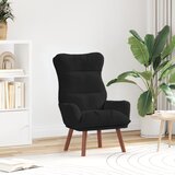 vidaXL Sproščujoči stol črna velvet | Shoptok.si