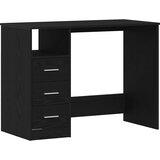  Radni stol s ladicama Crni hrast 102x50x76 cm Konstruirano drvo | Shoptok.si