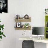 vidaXL Stenska polica 2 kosa sonoma hrast 80x11,5x18 cm iverna plošča Cene