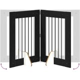  Vrata za pse s postoljem 4 pcs Crni hrast 60 x 80 cm | shoptok.hr