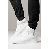 Urban Classics Shoes Men's Zipper High Top Sneakers - White cene