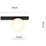  plafonska svetiljka fit 1xE14/10W/230V crna/bela | Eponuda.com