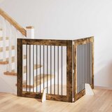  Vrata za pse s postoljem 2 pcs Dimljeni hrast 100 x 100 cm | Eponuda.ba