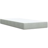Box spring krevet s madracem svjetlosivi 80 x 200 cm baršunasti | shoptok.hr
