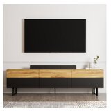 Hanah home tv polica sign black oak