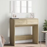 vidaXL Toaletni stolić s ogledalom boja hrasta sonome 80x39x80 cm Cijene