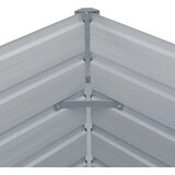  Povišena vrtna gredica 160 x 80 x 45 cm pocinčani čelik siva | shoptok.hr