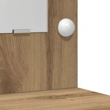  toaletna mizica z LED lučkami, rjava, 50x41x135 cm | Shoptok.si