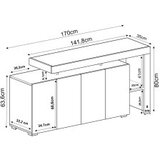 Hanah home komoda s ladicama, bež | Eponuda.ba