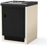 Tuozi Kitaway Modul - Plinski gorilnik PGF32G s spodnjo blendo z vrati - 61 (črna/bela) | Shoptok.si
