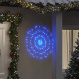 vidaXL Božićna svjetla zvjezdani prasak 140 LED 8 k plava 17 cm | shoptok.hr