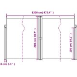  Bočna tenda na uvlačenje bež 180x1000 cm | shoptok.hr