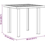  Vrtni stol zeleni 80 x 75 x 72 cm plastični | shoptok.hr