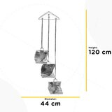 Lesnina XXXL VISEČA SVETILKA Cartoccio 44/120 cm E27 | Shoptok.si
