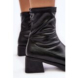 EVENTO Women's Low Heel Black Ankle Boots Aphroteia | ePonuda.com