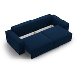 Micadoni Tamno plava sklopiva sofa od bouclé tkanine 247 cm Jodie – Home | shoptok.hr