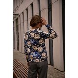 Marisse Black Floral V-Neck Sweatshirt | ePonuda.com