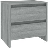 vidaXL Nočna omarica siva sonoma 45x34,5x44,5 cm iverna plošča | Shoptok.si